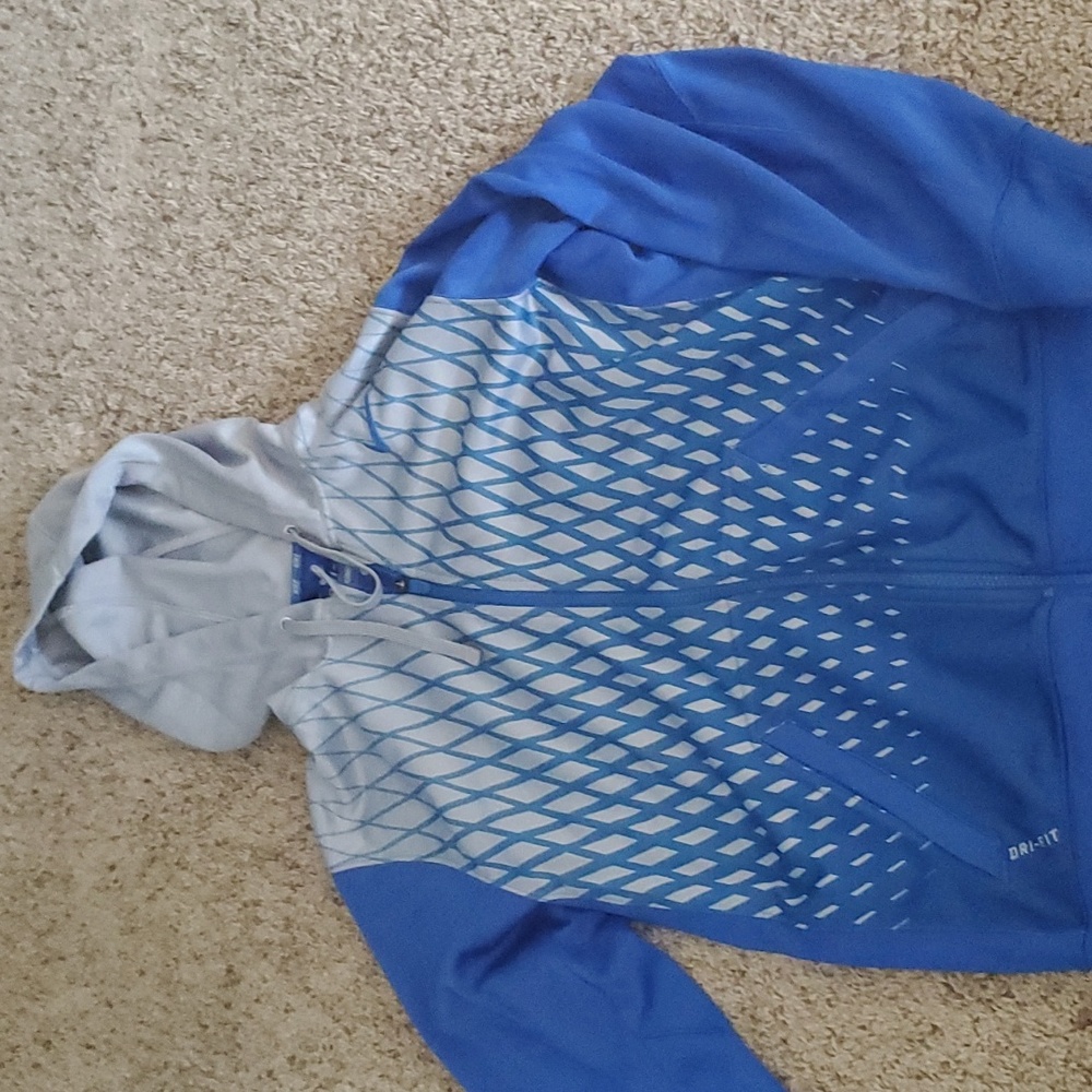 mens NIKE dri fit zip up hoodie Small